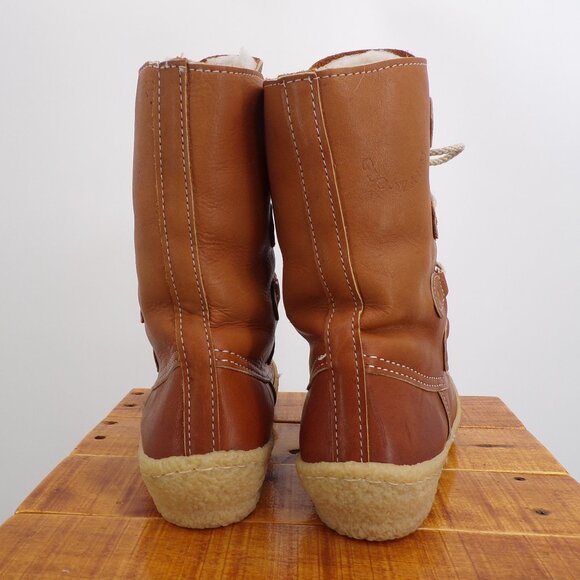 Vintage Glo-Warm Women's 11 Insulated Leather Winter Boots. Excellent Condition - Picture 6 of 12